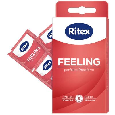 Ritex *Feeling* Perfekte Passform (vestibilità perfetta) 8 pz Preservativi Ritex *Feeling* Perfekte Passform (vestibilità perfetta) 8 pz Preservativi