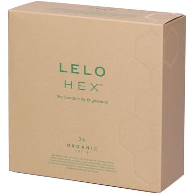 lelo HEX Organic Preservativi in Lattice Biologico 36 Pezzi pz lelo HEX Organic Preservativi in Lattice Biologico 36 Pezzi pz