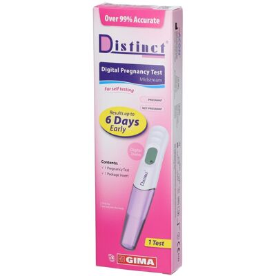 gima Distinct® Test di Gravidanza Digitale Midstream 1 pz gima Distinct® Test di Gravidanza Digitale Midstream 1 pz