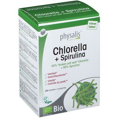 Physalis Chlorella Spirulina Biologico - Integratore alimentare Physalis Chlorella Spirulina Biologico - Integratore alimentare