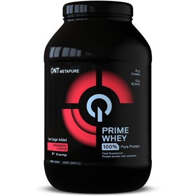 QNT Prime Isolato di Proteine del Siero 908g - Fragola - Polvere proteica QNT Prime Isolato di Proteine del Siero 908g - Fragola - Polvere proteica