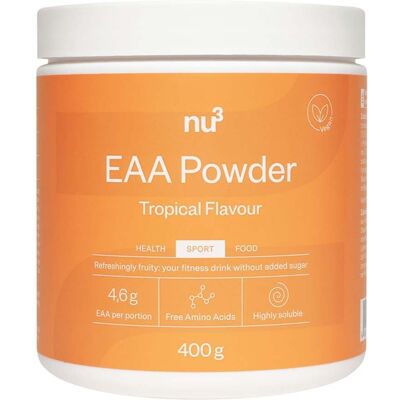 nu3 EAA Poudre, Tropical Poudre 400 g nu3 EAA Poudre, Tropical Poudre 400 g