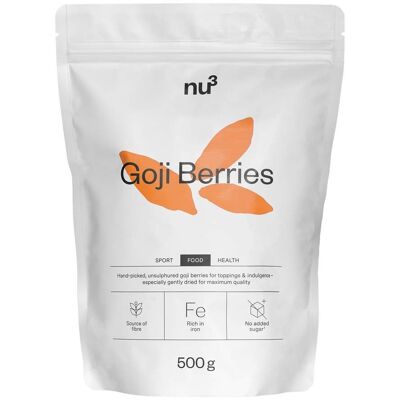 nu3 Bacche di Goji 500 g Frutta nu3 Bacche di Goji 500 g Frutta