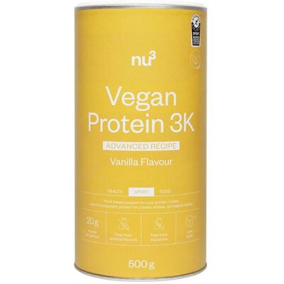 nu3 Proteine Vegane 3K Advanced Vaniglia - Polvere Proteica Vegana nu3 Proteine Vegane 3K Advanced Vaniglia - Polvere Proteica Vegana