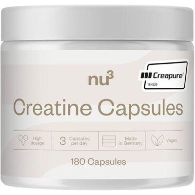 nu3 Creatina in capsule - 180 pz - Energia e crescita muscolare nu3 Creatina in capsule - 180 pz - Energia e crescita muscolare