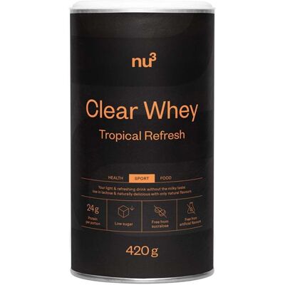 nu3 Clear Whey Tropical Refresh 420 g Polvere nu3 Clear Whey Tropical Refresh 420 g Polvere