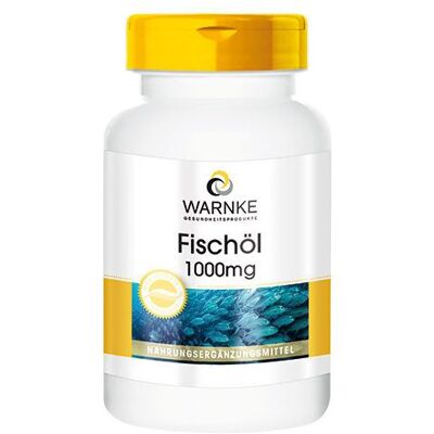 WARNKE Vitalstoffe - Omega-3 da 1000 mg di olio pesce 90 pz Capsule WARNKE Vitalstoffe - Omega-3 da 1000 mg di olio pesce 90 pz Capsule