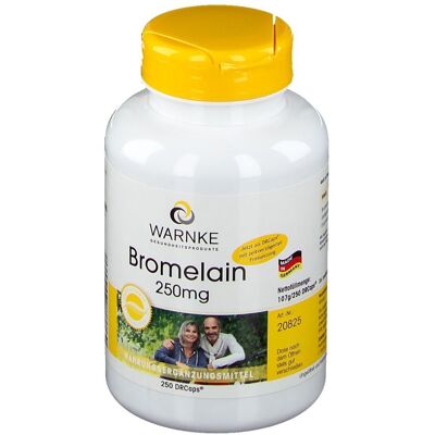 WARNKE Vitalstoffe - Bromelina 250 mg (600 F.I.P.) pz Capsule gastroresistenti WARNKE Vitalstoffe - Bromelina 250 mg (600 F.I.P.) pz Capsule gastroresistenti