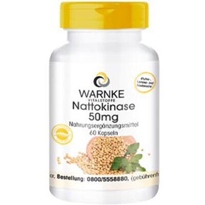 Warnke Nattokinase 50 mg - Supporto cardiovascolare Warnke Nattokinase 50 mg - Supporto cardiovascolare