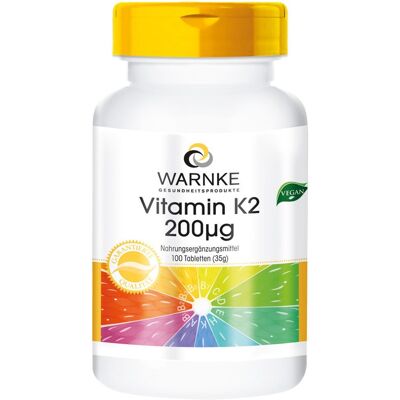 Warnke Vitamina K2 200 μg Compresse - Vitamine e Integratori Warnke Vitamina K2 200 μg Compresse - Vitamine e Integratori