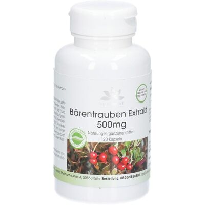 WARNKE Vitalstoffe - Estratto di uva ursina 500 mg 120 pz Capsule WARNKE Vitalstoffe - Estratto di uva ursina 500 mg 120 pz Capsule