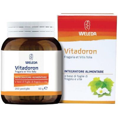 Weleda Vitadoron - 200 Pastiglie Foglie di Fragola e Vite - Integratore Alimentare Weleda Vitadoron - 200 Pastiglie Foglie di Fragola e Vite - Integratore Alimentare