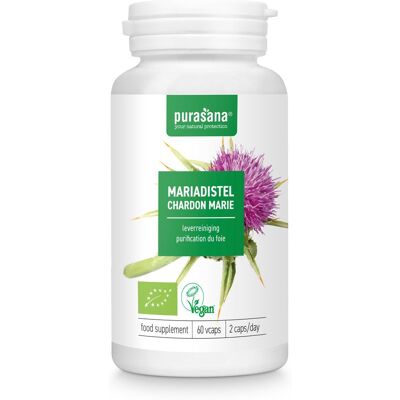 Estratto di cardo mariano - 60mg - Supporto al fegato - 60 capsule Estratto di cardo mariano - 60mg - Supporto al fegato - 60 capsule