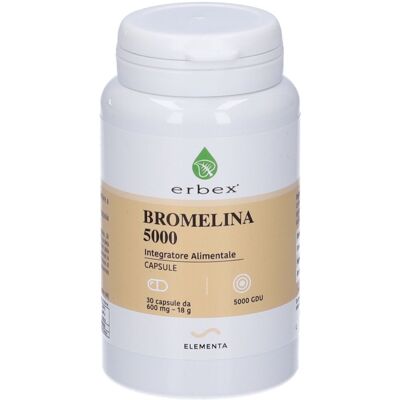 Erbex Bromelina 5000 Capsule 18 g Erbex Bromelina 5000 Capsule 18 g