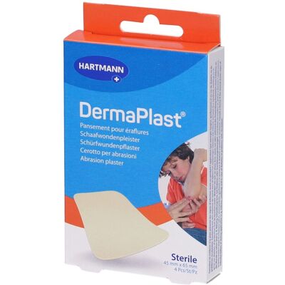 Hartmann DermaPlast® Cerotto per Abrasioni 45mm x 65mm 4 pz Hartmann DermaPlast® Cerotto per Abrasioni 45mm x 65mm 4 pz