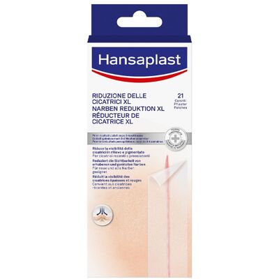 Hansaplast Cerotti Riduzione delle Cicatrici XL 21 pezzi da 3 x 14,6 cm, cicatrici grandi pz Cerotto Hansaplast Cerotti Riduzione delle Cicatrici XL 21 pezzi da 3 x 14,6 cm, cicatrici grandi pz Cerotto