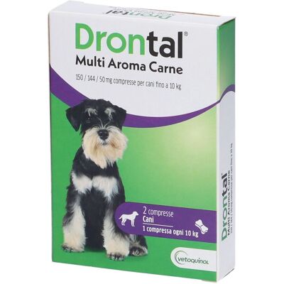 Drontal MULTI AROMA CARNE 2 compresse cani pz Compresse Drontal MULTI AROMA CARNE 2 compresse cani pz Compresse
