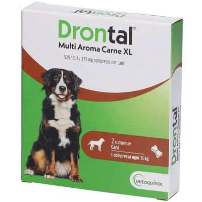 Drontal MULTI AROMA CARNE XL 2 compresse cani pz Compresse Drontal MULTI AROMA CARNE XL 2 compresse cani pz Compresse