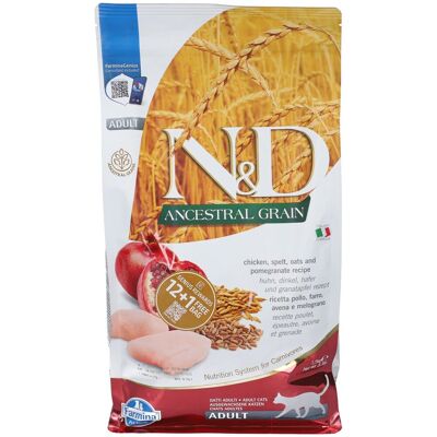 Farmina N&D Antenati Grano Cibo per Gatti - Pollo e Melograno 1,5Kg Farmina N&D Antenati Grano Cibo per Gatti - Pollo e Melograno 1,5Kg