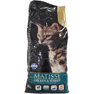 Farmina Matisse per Gatti Adulti Con Pollo e Tacchino 10000 g Mangime Farmina Matisse per Gatti Adulti Con Pollo e Tacchino 10000 g Mangime