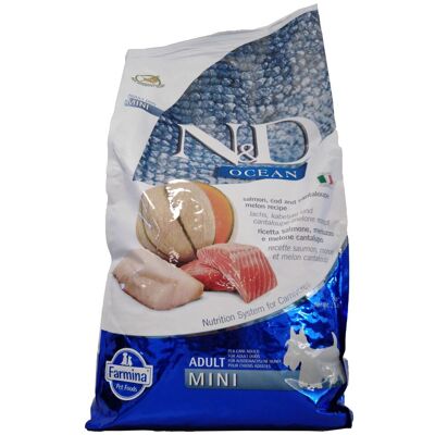 farmina | Farmina Farmina® N&D Salmon, Cod & Cantalupe Melon Adult Mini 7000 g Pellets farmina | Farmina Farmina® N&D Salmon, Cod & Cantalupe Melon Adult Mini 7000 g Pellets