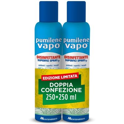Montefarmaco OTC Pumilene Vapo Disinfettante - 2 Bottiglie 250ml Montefarmaco OTC Pumilene Vapo Disinfettante - 2 Bottiglie 250ml