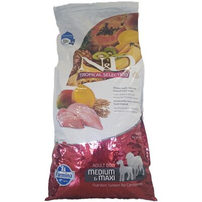 russomangimi N&D Dog Tropical Selection Chicken Adult Med/Max 10000 g Mangime russomangimi N&D Dog Tropical Selection Chicken Adult Med/Max 10000 g Mangime