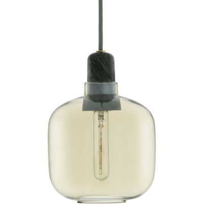 Lampada a sospensione Giallo/Verde di Normann Copenhagen - Marmo e Vetro - Piccola Lampada a sospensione Giallo/Verde di Normann Copenhagen - Marmo e Vetro - Piccola