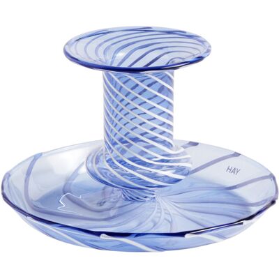 Hay - Portacandela Flare - Blu - Vetro borosilicato Hay - Portacandela Flare - Blu - Vetro borosilicato