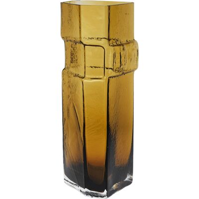 Ferm Living - Vaso Muro - Arancione - Vetro riciclato soffiato a bocca Ferm Living - Vaso Muro - Arancione - Vetro riciclato soffiato a bocca