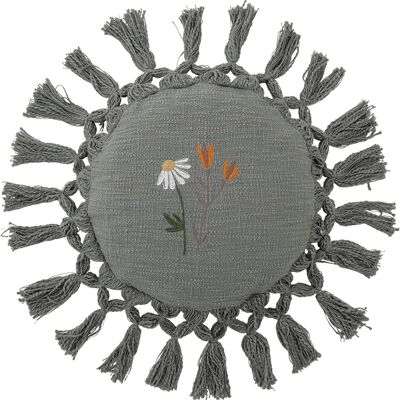Bloomingville - Cuscino Elinna - Grigio - Cotone riciclato Bloomingville - Cuscino Elinna - Grigio - Cotone riciclato