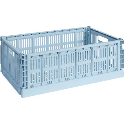 Hay - Cestino Colour Crate - Blu - Polipropilene riciclato - Designer Studio Hay - Cestino Colour Crate - Blu - Polipropilene riciclato - Designer Studio