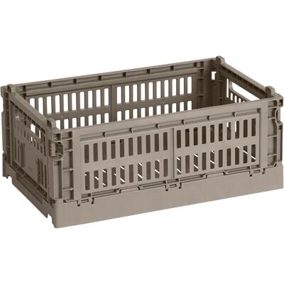 Hay - Cestino Colour Crate - Grigio - Polipropilene riciclato - Designer Studio Hay - Cestino Colour Crate - Grigio - Polipropilene riciclato - Designer Studio