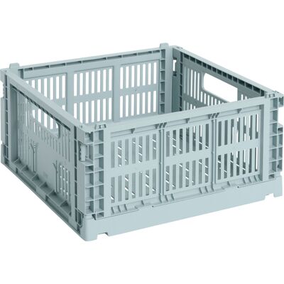 Hay - Cestino Colour Crate - Blu - Polipropilene riciclato - Designer Studio Hay - Cestino Colour Crate - Blu - Polipropilene riciclato - Designer Studio