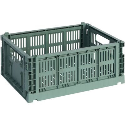 Hay - Cestino Colour Crate - Verde - Polipropilene riciclato - Designer Studio Hay - Cestino Colour Crate - Verde - Polipropilene riciclato - Designer Studio