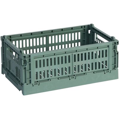Hay - Cestino Colour Crate - Verde - Polipropilene riciclato - Designer Studio Hay - Cestino Colour Crate - Verde - Polipropilene riciclato - Designer Studio