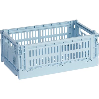 Hay - Cestino Colour Crate - Blu - Polipropilene riciclato - Designer Studio Hay - Cestino Colour Crate - Blu - Polipropilene riciclato - Designer Studio