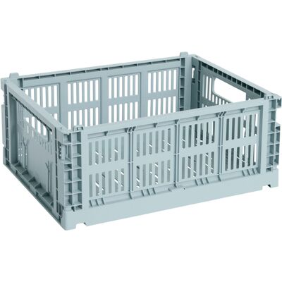 Hay - Cestino Colour Crate - Blu - Polipropilene riciclato - Designer Studio Hay - Cestino Colour Crate - Blu - Polipropilene riciclato - Designer Studio