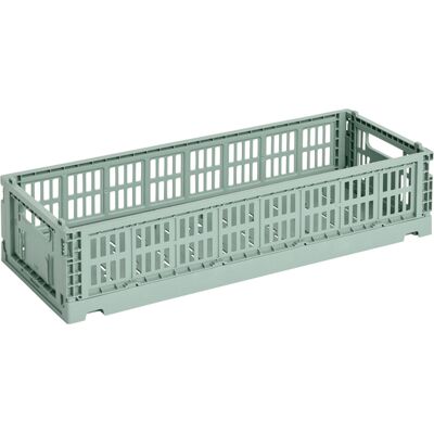 Hay - Cestino Colour Crate - Verde - Polipropilene riciclato - Designer Studio Hay - Cestino Colour Crate - Verde - Polipropilene riciclato - Designer Studio