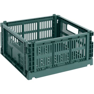 Hay - Cestino Colour Crate - Verde - Polipropilene riciclato - Designer Studio Hay - Cestino Colour Crate - Verde - Polipropilene riciclato - Designer Studio