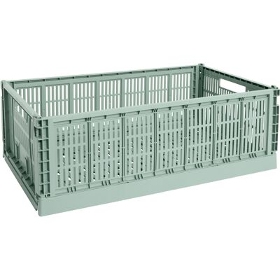 Hay - Cestino Colour Crate - Verde - Polipropilene riciclato - Designer Studio Hay - Cestino Colour Crate - Verde - Polipropilene riciclato - Designer Studio