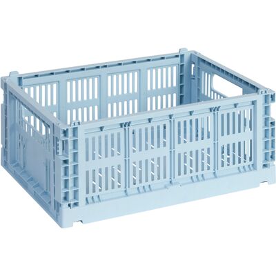 Hay - Cestino Colour Crate - Blu - Polipropilene riciclato - Designer Studio Hay - Cestino Colour Crate - Blu - Polipropilene riciclato - Designer Studio