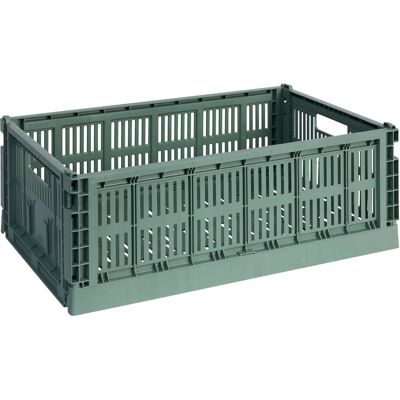 Hay - Cestino Colour Crate - Verde - Polipropilene riciclato - Designer Studio Hay - Cestino Colour Crate - Verde - Polipropilene riciclato - Designer Studio