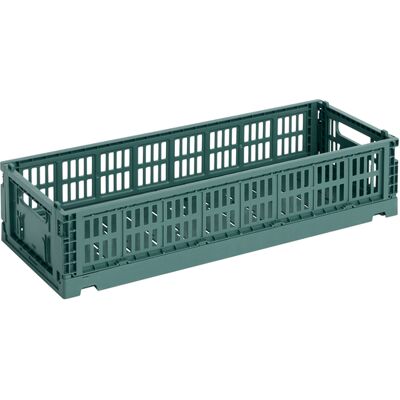 Hay - Cestino Colour Crate - Verde - Polipropilene riciclato - Designer Studio Hay - Cestino Colour Crate - Verde - Polipropilene riciclato - Designer Studio