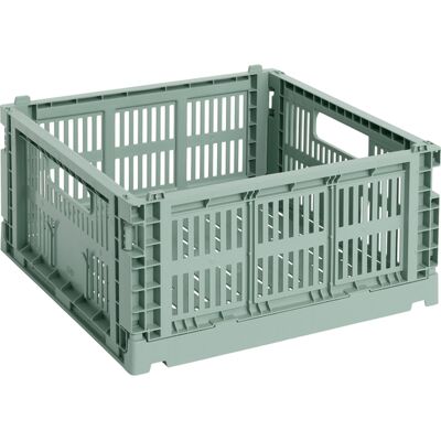Hay - Cestino Colour Crate - Verde - Polipropilene riciclato - Designer Studio Hay - Cestino Colour Crate - Verde - Polipropilene riciclato - Designer Studio