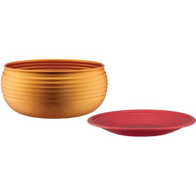 Alessi - Set Tornitore matto - Arancione - Alluminio anodizzato - Designer Pierre Charpin Alessi - Set Tornitore matto - Arancione - Alluminio anodizzato - Designer Pierre Charpin