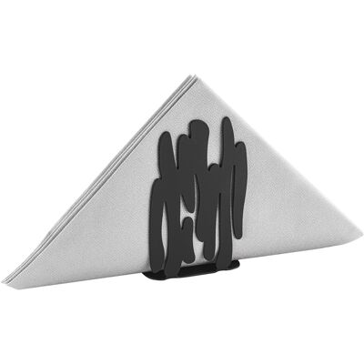Alessi - Portatovaglioli di carta Bark - Nero - Acciaio - Designer Donia Maaoui Alessi - Portatovaglioli di carta Bark - Nero - Acciaio - Designer Donia Maaoui