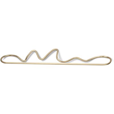 Ferm Living - Porta asciugamani murale Curvature - Metallo - Ottone massiccio - Designer Trine Andersen Ferm Living - Porta asciugamani murale Curvature - Metallo - Ottone massiccio - Designer Trine Andersen