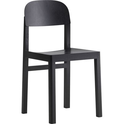 Muuto - Sedia Workshop - Nero - Rovere laccato - Designer Cecilie Manz Muuto - Sedia Workshop - Nero - Rovere laccato - Designer Cecilie Manz