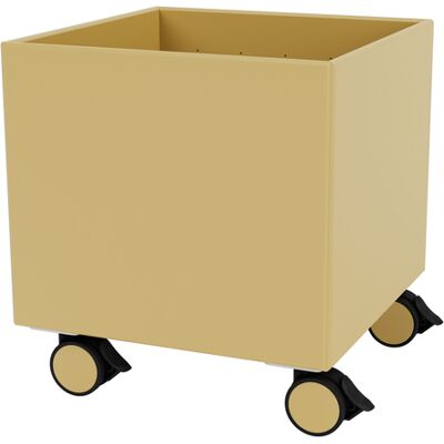 MONTANA - Baule con ruote Box - Giallo - MDF laccato - Designer Peter J. Lassen MONTANA - Baule con ruote Box - Giallo - MDF laccato - Designer Peter J. Lassen